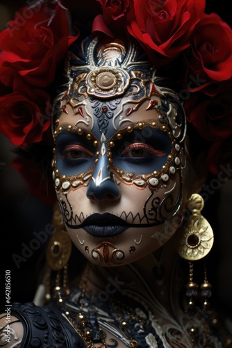 Graceful Katrina: A Portrait in Dia de los Muertos Tradition © Ezio Gutzemberg