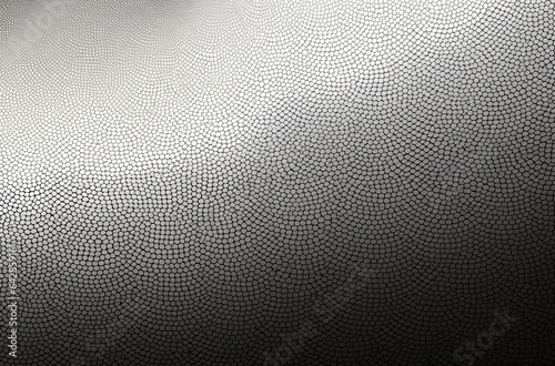 Monochromatic Textured Surface Featuring Multi-Dot Pattern: Global Illumination Aesthetics, Glass Material, Multilayered Dimensions, Rounded Profile, Sleek Metallic Finish, Irregular Curvilinear Forms