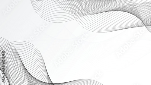 white background with wavy lines copy space