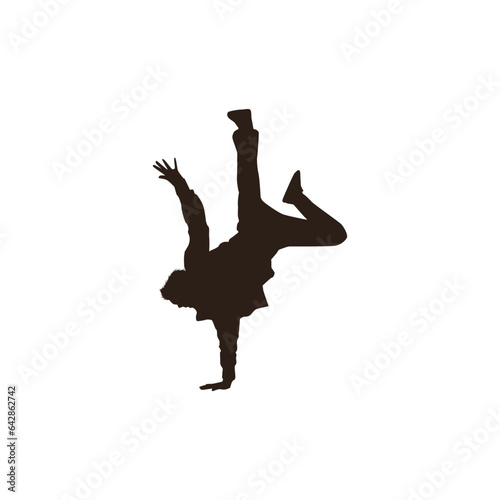 Graceful Dancer Silhouettes in Moonlit Performance