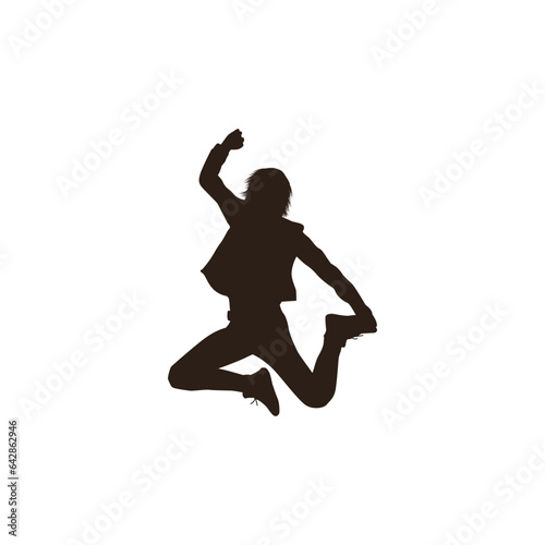 Graceful Dancer Silhouettes in Moonlit Performance