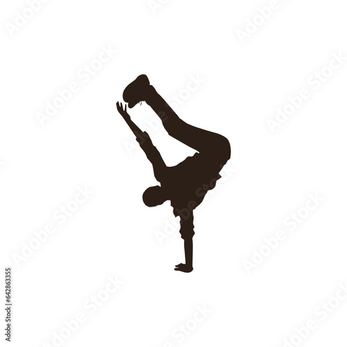 Graceful Dancer Silhouettes in Moonlit Performance