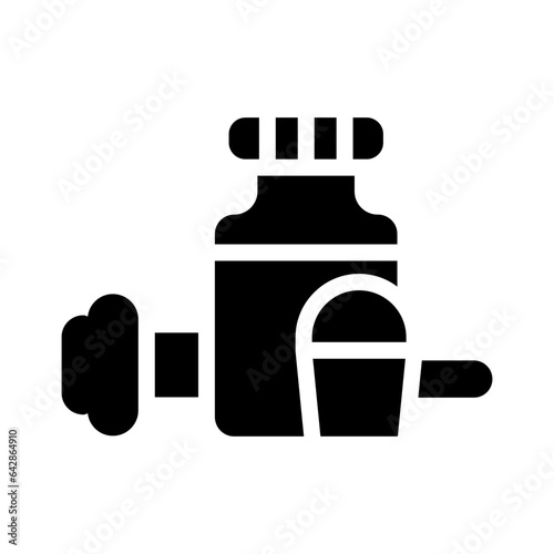 whey solid icon illustration vector graphic 