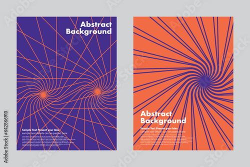 Spiral shape lines, abstract background, vector geometric graphic design, cover poster wallpaper backdrop business card website, book layout templates, trendy minimalist, center point, firework