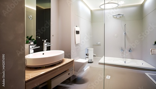 modern bathroom with tiles