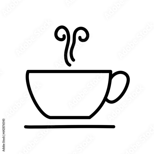 cup of coffe icon vector 