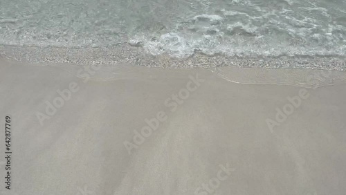 view of Sea waves hitting the shores.