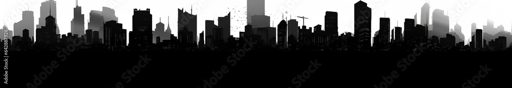 city skyscraper silhouette