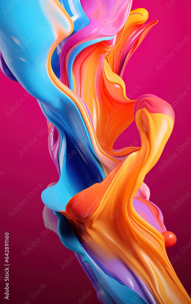 Fluid Aesthetics Unveiled Abstract, Colorful, and Wavy Backgrounds as Visual Poetry Chasing Chromatic Echoes Abstract and Colorful Waves in Background Artistry