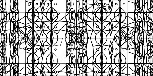 White background with striped shapes. Texture with figures from lines.Line shape design.Abstract background for web page, textures, card, poster, fabric, textile. Monochrome graphic repeating design. 