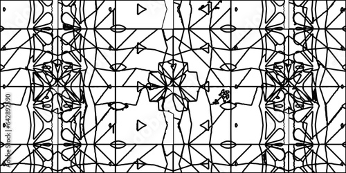 White background with striped shapes. Texture with figures from lines.Line shape design.Abstract background for web page, textures, card, poster, fabric, textile. Monochrome graphic repeating design. 