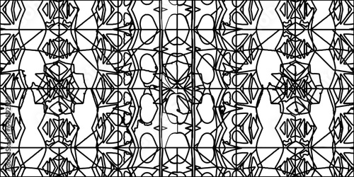 White background with striped shapes. Texture with figures from lines.Line shape design.Abstract background for web page, textures, card, poster, fabric, textile. Monochrome graphic repeating design. 