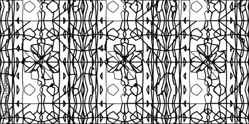 White background with striped shapes. Texture with figures from lines.Line shape design.Abstract background for web page, textures, card, poster, fabric, textile. Monochrome graphic repeating design. 