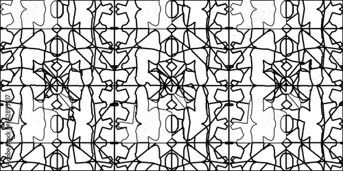 White background with striped shapes. Texture with figures from lines.Line shape design.Abstract background for web page, textures, card, poster, fabric, textile. Monochrome graphic repeating design. 