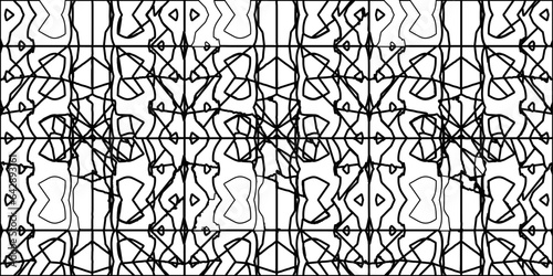 White background with striped shapes. Texture with figures from lines.Line shape design.Abstract background for web page, textures, card, poster, fabric, textile. Monochrome graphic repeating design. 