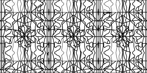 White background with striped shapes. Texture with figures from lines.Line shape design.Abstract background for web page, textures, card, poster, fabric, textile. Monochrome graphic repeating design. 