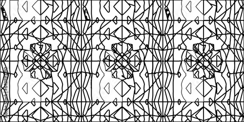 White background with striped shapes. Texture with figures from lines.Line shape design.Abstract background for web page, textures, card, poster, fabric, textile. Monochrome graphic repeating design. 