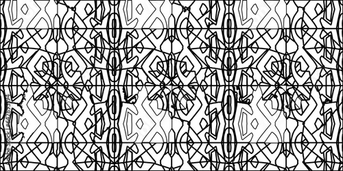 White background with striped shapes. Texture with figures from lines.Line shape design.Abstract background for web page, textures, card, poster, fabric, textile. Monochrome graphic repeating design. 