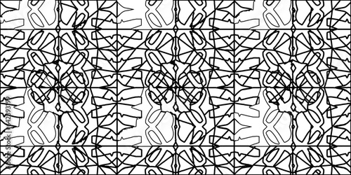 White background with striped shapes. Texture with figures from lines.Line shape design.Abstract background for web page, textures, card, poster, fabric, textile. Monochrome graphic repeating design. 