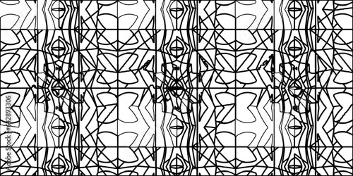White background with striped shapes. Texture with figures from lines.Line shape design.Abstract background for web page, textures, card, poster, fabric, textile. Monochrome graphic repeating design. 