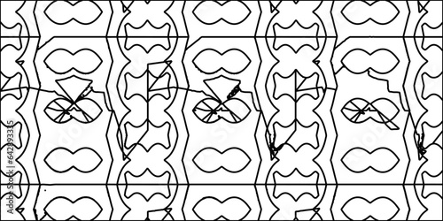 White background with striped shapes. Texture with figures from lines.Line shape design.Abstract background for web page, textures, card, poster, fabric, textile. Monochrome graphic repeating design. 