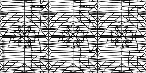 White background with striped shapes. Texture with figures from lines.Line shape design.Abstract background for web page, textures, card, poster, fabric, textile. Monochrome graphic repeating design. 