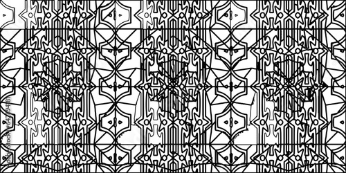 White background with striped shapes. Texture with figures from lines.Line shape design.Abstract background for web page, textures, card, poster, fabric, textile. Monochrome graphic repeating design. 