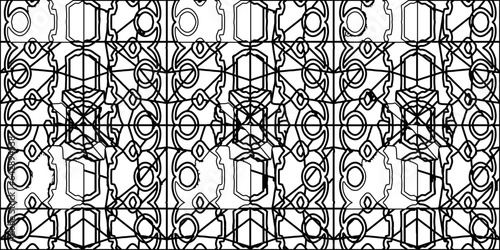 White background with striped shapes. Texture with figures from lines.Line shape design.Abstract background for web page, textures, card, poster, fabric, textile. Monochrome graphic repeating design. 