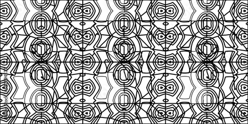 White background with striped shapes. Texture with figures from lines.Line shape design.Abstract background for web page, textures, card, poster, fabric, textile. Monochrome graphic repeating design. 