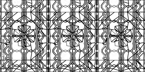 White background with striped shapes. Texture with figures from lines.Line shape design.Abstract background for web page, textures, card, poster, fabric, textile. Monochrome graphic repeating design. 