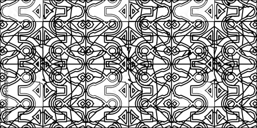 White background with striped shapes. Texture with figures from lines.Line shape design.Abstract background for web page, textures, card, poster, fabric, textile. Monochrome graphic repeating design. 