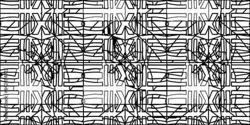 White background with striped shapes. Texture with figures from lines.Line shape design.Abstract background for web page, textures, card, poster, fabric, textile. Monochrome graphic repeating design. 