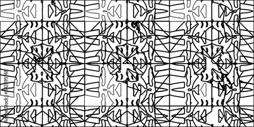 White background with striped shapes. Texture with figures from lines.Line shape design.Abstract background for web page, textures, card, poster, fabric, textile. Monochrome graphic repeating design. 