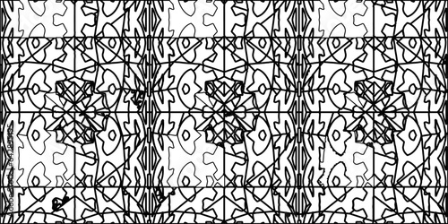 White background with striped shapes. Texture with figures from lines.Line shape design.Abstract background for web page, textures, card, poster, fabric, textile. Monochrome graphic repeating design. 