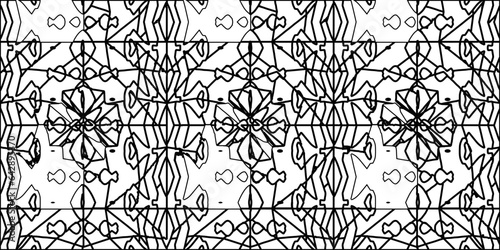 White background with striped shapes. Texture with figures from lines.Line shape design.Abstract background for web page, textures, card, poster, fabric, textile. Monochrome graphic repeating design. 