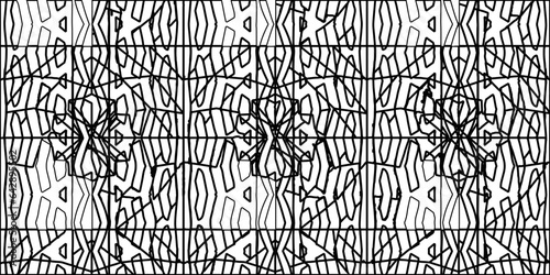 White background with striped shapes. Texture with figures from lines.Line shape design.Abstract background for web page, textures, card, poster, fabric, textile. Monochrome graphic repeating design. 