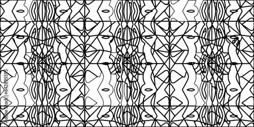 White background with striped shapes. Texture with figures from lines.Line shape design.Abstract background for web page, textures, card, poster, fabric, textile. Monochrome graphic repeating design. 