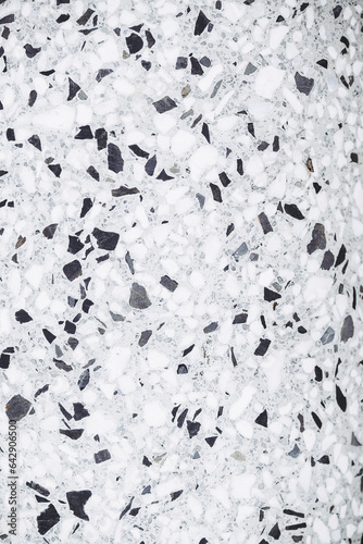 Arrière-plan texturé matière marbre blanc avec incrustations grises et noires