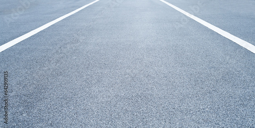 A photo of an empty asphalt road