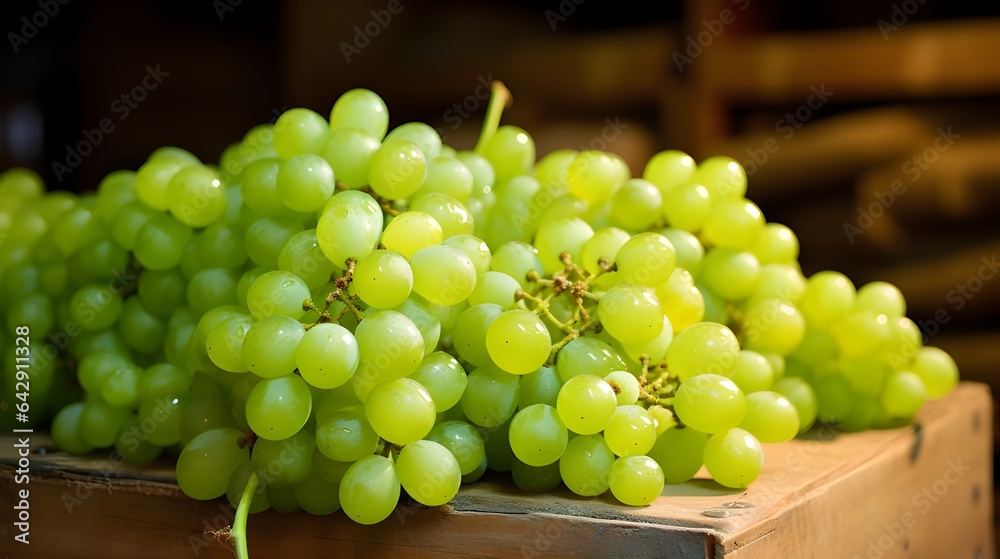 Ripe and Ready: Bunches of Grapes Drenched in Sunlight Ripe and Ready: Bunches of Grapes Drenched in Sunlight