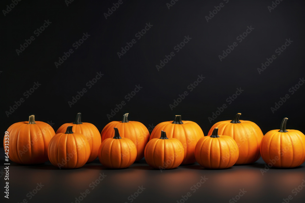 halloween background with pumpkins as frame halloween background with pumpkins as frame