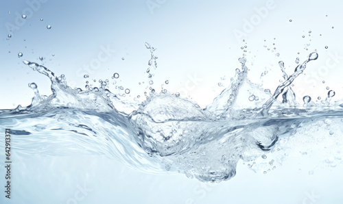 Purity transparency water splashing 