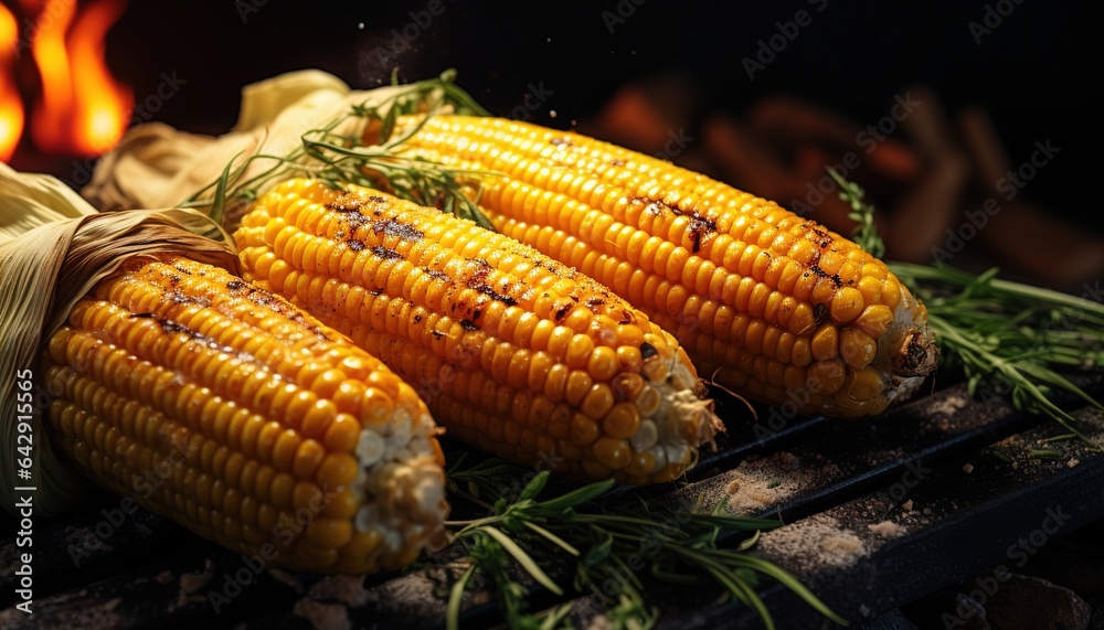 Grilled corn Grilled corn