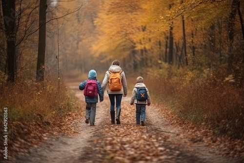 two children walking down a path in the woods with autumn leaves all around them and text overlay that reads  how to help