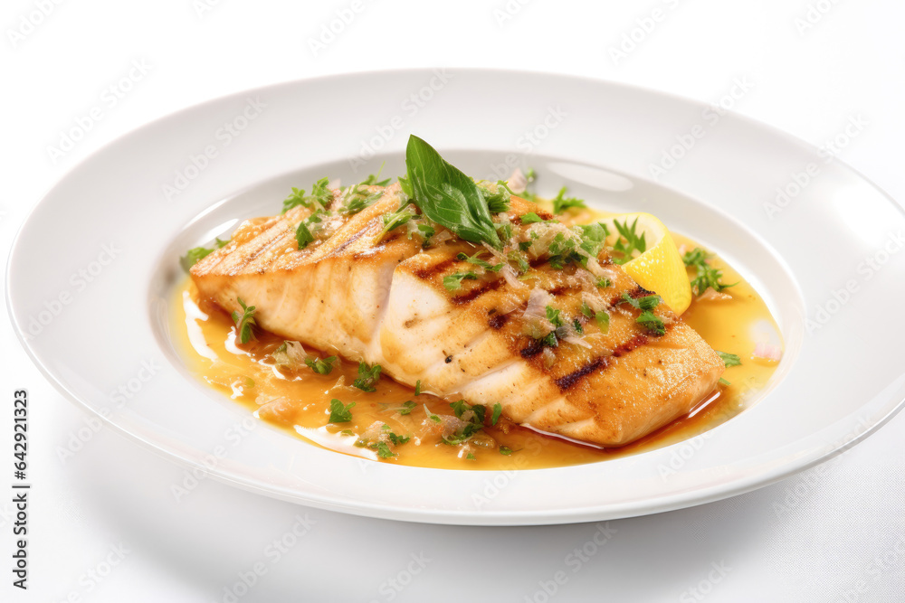 Delicious dish of mahi-mahi fish