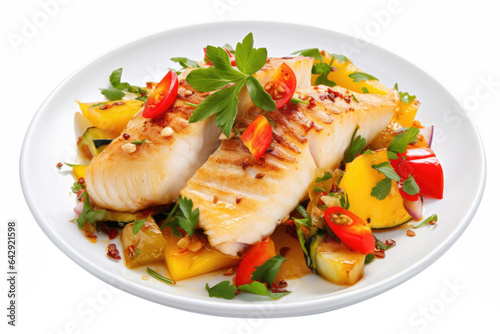 Delicious dish of mahi-mahi fish