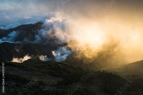 sunset over the Mount Hehuan © Nick