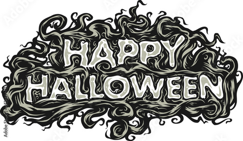 Happy Halloween lettering (ID: 642937741)