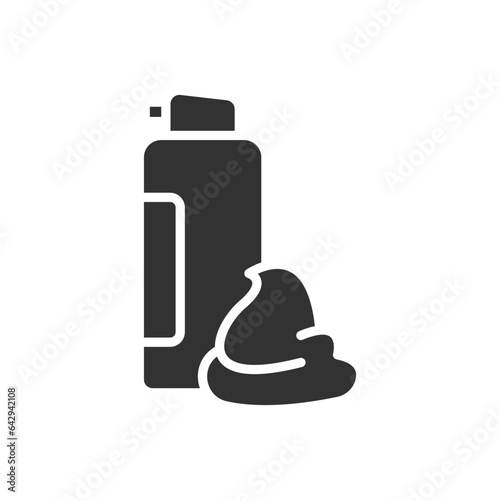 Foam glyph vector icon isolated. Foam stock vector icon for web, mobile app and ui design
