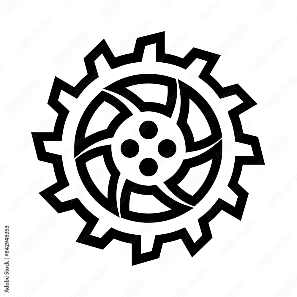 Obraz premium Gear Line Icon 80
